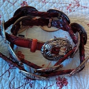 Brighton concho leather belt, size Large